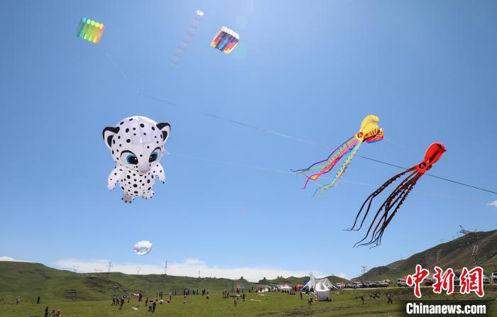2025中国·西宁高原风筝赛启幕 高原风助力竞技风