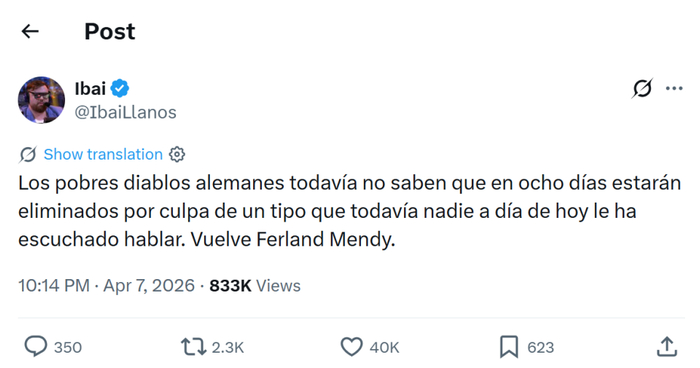 拜仁客场2-1力克皇马 伊拜预测次回合逆转